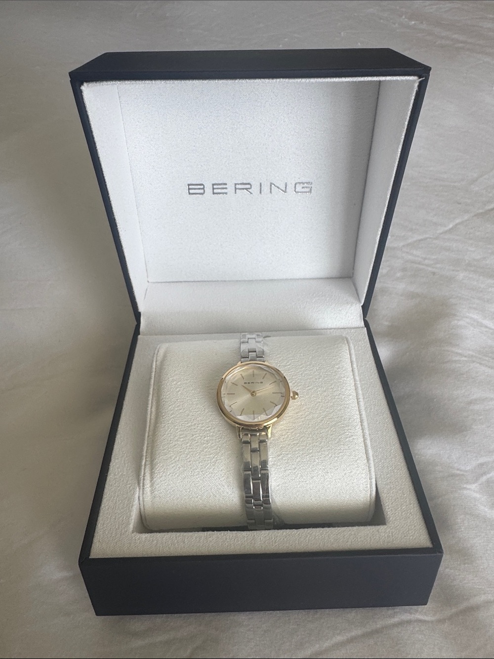 Bering Two-Tone Women's Bracelet Watch in Silver and Gold